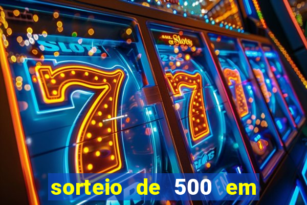 sorteio de 500 em cash toda segunda feira novibet